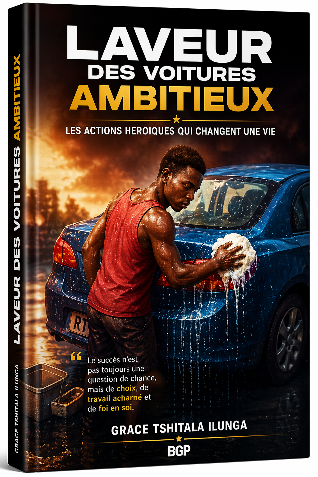 Couverture du livre Laveur des voitures ambitieux de Grace Tshitala Ilunga