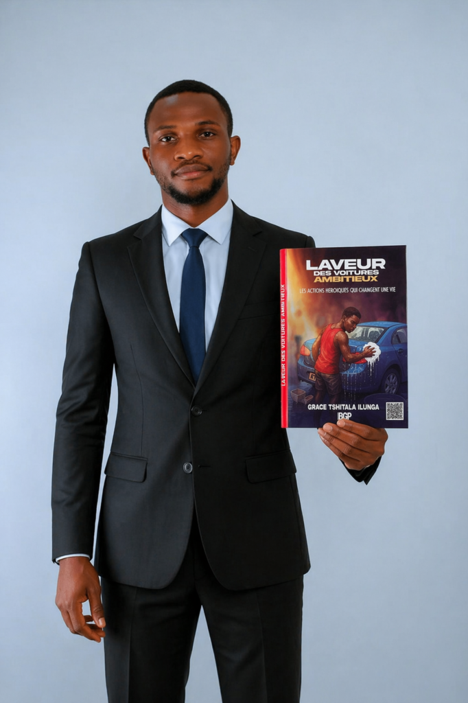  portrait de Grace Tshitala Ilunga est un auteur engagé et inspirant, connu pour son parcours de transformation personnelle et sa capacité à transmettre des principes de réussite à partir d’expériences réelles.